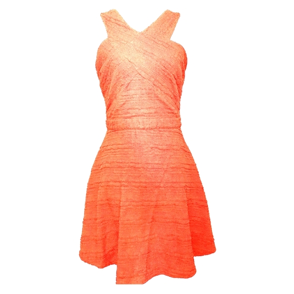 Sugarlips Dresses & Skirts - Sugar Lips Orange Crisscross Cut Out Dress